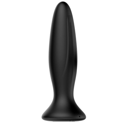 MR PLAY - PLUG ANAL VIBRADOR PRETO RECARREGVEL - D-226634 - Dona Pimenta