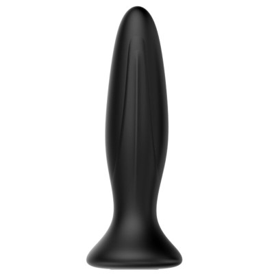 MR PLAY - PLUG ANAL VIBRADOR PRETO RECARREGVEL - D-226634 - Dona Pimenta