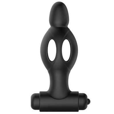 MR PLAY - PLUG ANAL DE SILICONE COM VIBRAO - D-226639 - Dona Pimenta