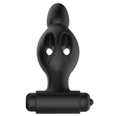 MR PLAY - PLUG ANAL DE SILICONE COM VIBRAO - D-226639 - Dona Pimenta