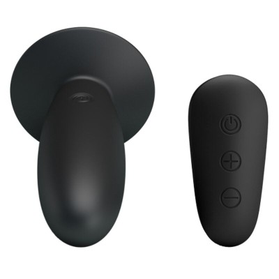 MR PLAY - PLUG ANAL COM CONTROLE REMOTO VIBRAO PRETO - D-226640 - Dona Pimenta