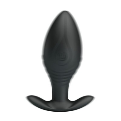 PRETTY LOVE - VIBRADOR RECARREGVEL REGINA ANAL PLUG PRETO - D-237566 - Dona Pimenta