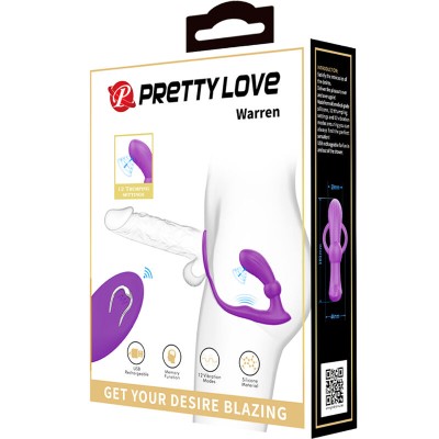 PRETTY LOVE - ANEL ANAL E VIBRADOR WARREN VIOLET - D-238088 - Dona Pimenta