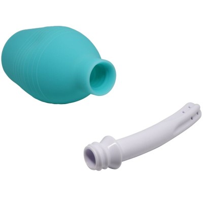 MR PLAY - CHUVEIRO DE BORRACHA ANAL PEAR AZUL - D-236983 - Dona Pimenta