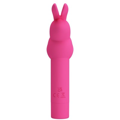 PRETTY LOVE - VIBRADOR DE SILICONE GERARDO FUSCHIA COELHO - D-236966 - Dona Pimenta