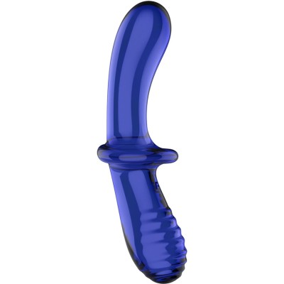 SATISFYER - DILDO DE CRISTAL DUPLO TRANSPARENTE - D-237598 - Dona Pimenta