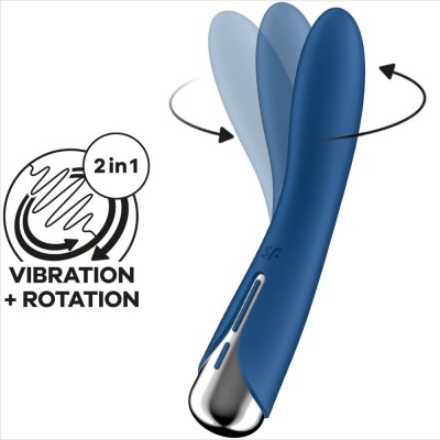 SATISFYER - VIBRADOR ROTATOR G-SPOT VIBE 1 G-SPOT VERMELHO - D-237580 - Dona Pimenta