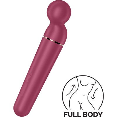 SATISFYER - PLANETA WAND-ER VIBRADOR MASSAGER BERRY - D-237606 - Dona Pimenta