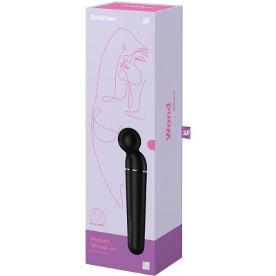 SATISFYER - PLANETA WAND-ER VIBRADOR MASSAGER BERRY - D-237606 - Dona Pimenta