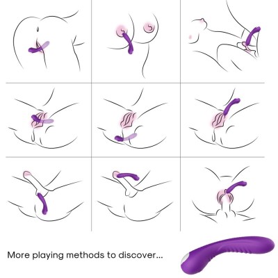 ARMONY - VIBRADOR LEGEND SILICONE ROXO - D-237893 - Dona Pimenta