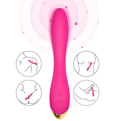 ARMONY - FLAMINGO VIBRADOR MULTPOSIÇÃO FÚCSIA - D-237900 - Dona Pimenta