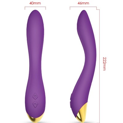 ARMONY - FLAMINGO VIBRADOR MULTIPOSIÇÃO ROXO - D-237901 - Dona Pimenta