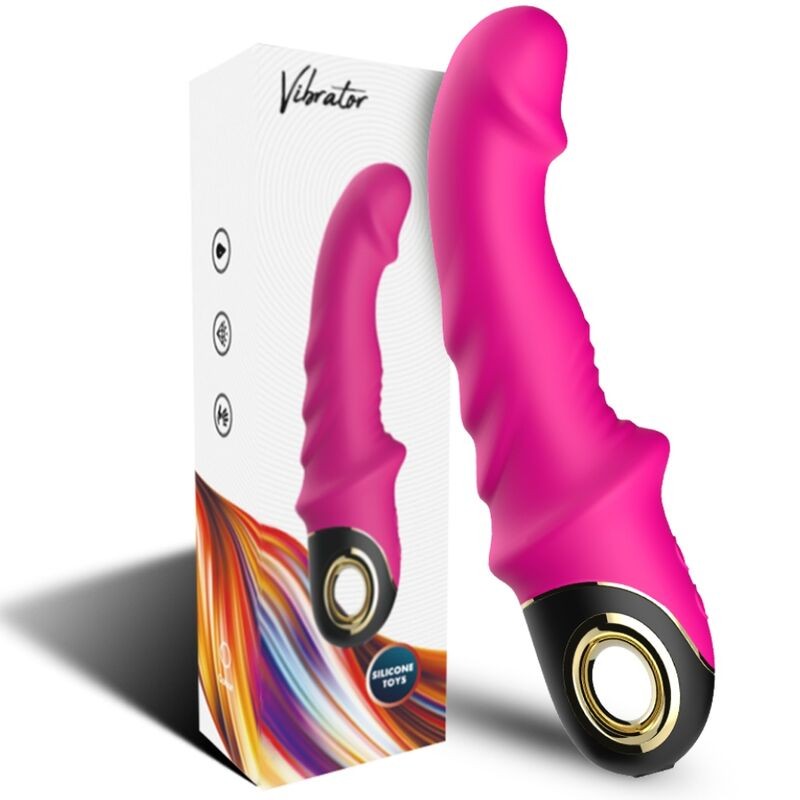 ARMONY - JOYBLADE DILDO VIBRADOR ROTADOR FÚCSIA - D-237921 - Dona Pimenta