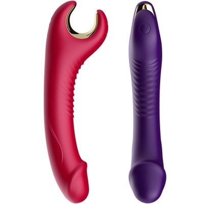 ARMONY - PRINCE DILDO VIBRADOR E ROTATOR VERMELHO - D-237929 - Dona Pimenta