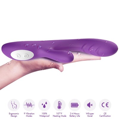 ARMONY - VIBRADOR SPARK EFEITO CALOR ROXO - D-237906 - Dona Pimenta