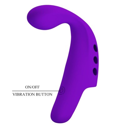 PRETTY LOVE - VIBRADOR DE DEDO RECARREGVEL GORGON ROXO - D-237578 - Dona Pimenta