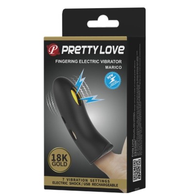 PRETTY LOVE - CAPA DE DEDO ELETROESTIMULADOR PRETA MARICO - D-237379 - Dona Pimenta