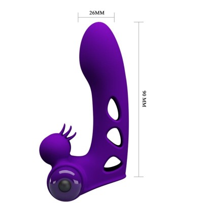 PRETTY LOVE - CAPA DE DEDO VIBRADOR ROXO ORLANDO - D-237385 - Dona Pimenta