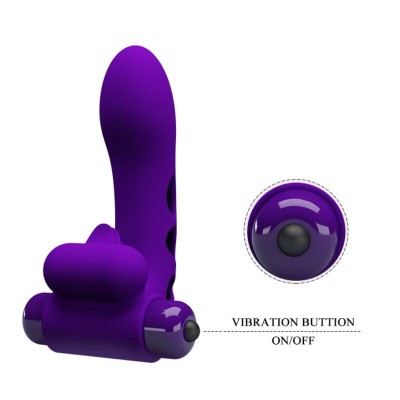 PRETTY LOVE - CAPA DE DEDO VIBRADOR ROXO ORLANDO - D-237385 - Dona Pimenta