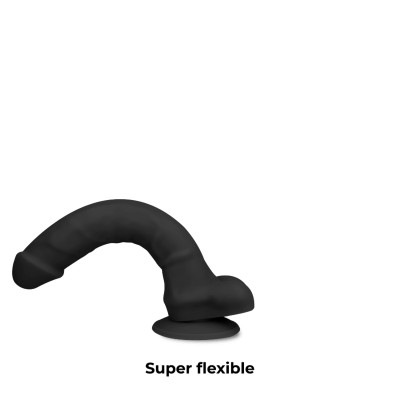 ARNÊS COCK MILLER + DENSIDADE DE SILICONE COCKSIL ARTICULÁVEL PRETO 13 CM - D-227622 - Dona Pimenta