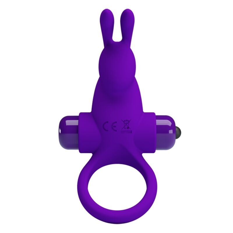 PRETTY LOVE - ANEL VIBRADOR I COELHO PARA PÊNIS ROXO - D-237570 - Dona Pimenta