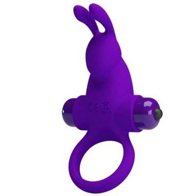 PRETTY LOVE - ANEL VIBRADOR I COELHO PARA PÊNIS ROXO - D-237570 - Dona Pimenta