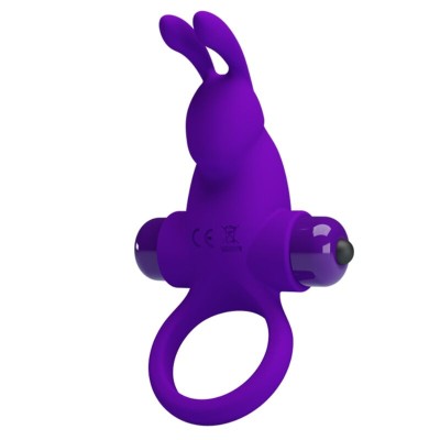 PRETTY LOVE - ANEL VIBRADOR I COELHO PARA PÊNIS ROXO - D-237570 - Dona Pimenta