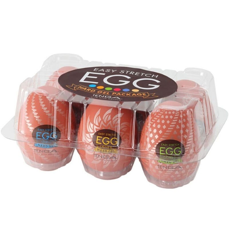 TENGA - PACOTE DE OVOS MASTURBADOR HARD BOILED 6 UNIDADES - D-238103 - Dona Pimenta