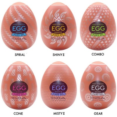 TENGA - PACOTE DE OVOS MASTURBADOR HARD BOILED 6 UNIDADES - D-238103 - Dona Pimenta