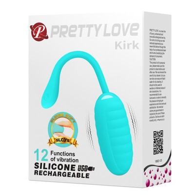 PRETTY LOVE - OVO VIBRATÓRIO RECARREGVEL KIRK LIGHT GREEN - D-237369 - Dona Pimenta