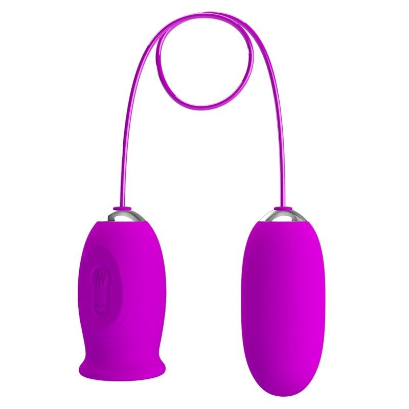 PRETTY LOVE - VIBRADOR RECARREGVEL DAISY DUAL EGG ROXO - D-237377 - Dona Pimenta