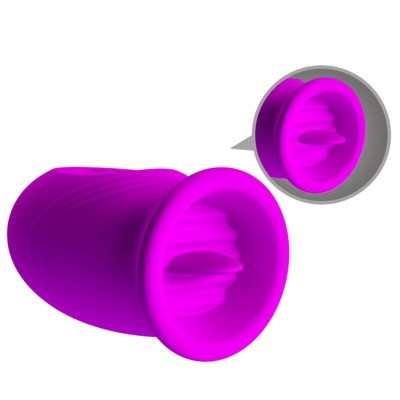 PRETTY LOVE - VIBRADOR RECARREGVEL DAISY DUAL EGG ROXO - D-237377 - Dona Pimenta