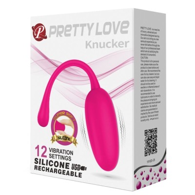 PRETTY LOVE - OVO VIBRATÓRIO RECARREGVEL KNUCKER ROSA - D-237383 - Dona Pimenta