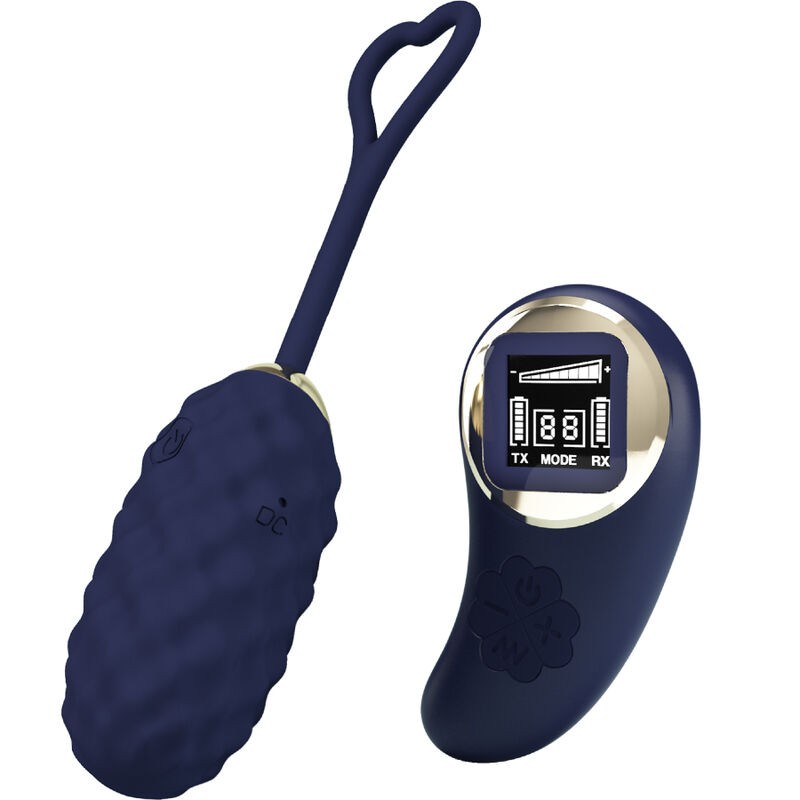 PRETTY LOVE - OVO VIBRATÓRIO DE CONTROLE REMOTO VIVIAN BLUE - D-237400 - Dona Pimenta