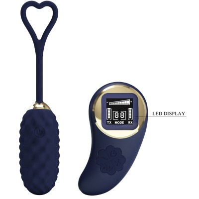 PRETTY LOVE - OVO VIBRATÓRIO DE CONTROLE REMOTO VIVIAN BLUE - D-237400 - Dona Pimenta