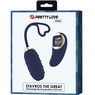 PRETTY LOVE - OVO VIBRATÓRIO DE CONTROLE REMOTO VIVIAN BLUE - D-237400 - Dona Pimenta