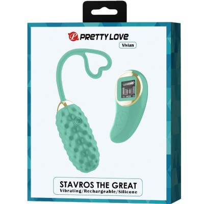 PRETTY LOVE - OVO VIBRATÓRIO DE CONTROLE REMOTO VIVIAN GREEN - D-237401 - Dona Pimenta