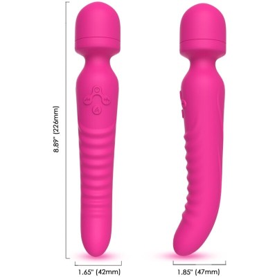 ARMONY - MISSION MASAJEADOR & VIBRADOR EFECTO CALOR FUCSIA - D-237976 - Dona Pimenta