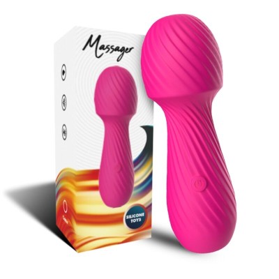 ARMONY - DAZZLE MASAJEADOR & VIBRADOR PEQUEÑO FUCSIA - D-237979 - Dona Pimenta