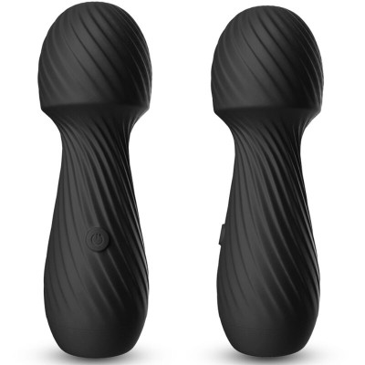 ARMONY - DAZZLE MASAJEADOR & VIBRADOR PEQUEÑO NEGRO - D-237980 - Dona Pimenta