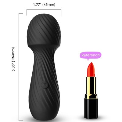 ARMONY - DAZZLE MASAJEADOR & VIBRADOR PEQUEÑO NEGRO - D-237980 - Dona Pimenta