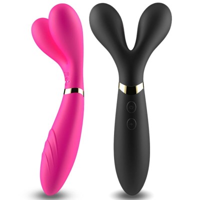 ARMONY - Y-WAND MASAJEADOR & VIBRADOR CABEZA DOBLE FUCSIA - D-237981 - Dona Pimenta