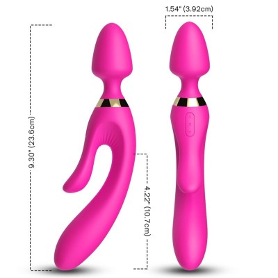 ARMONY - MASAJEADOR & VIBRADOR RABBIT FUCSIA - D-237983 - Dona Pimenta