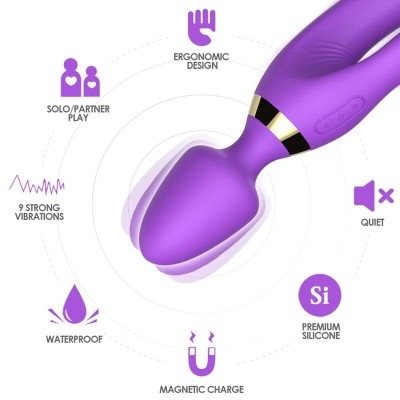 ARMONY - MASAJEADOR & VIBRADOR RABBIT VIOLETA - D-237984 - Dona Pimenta