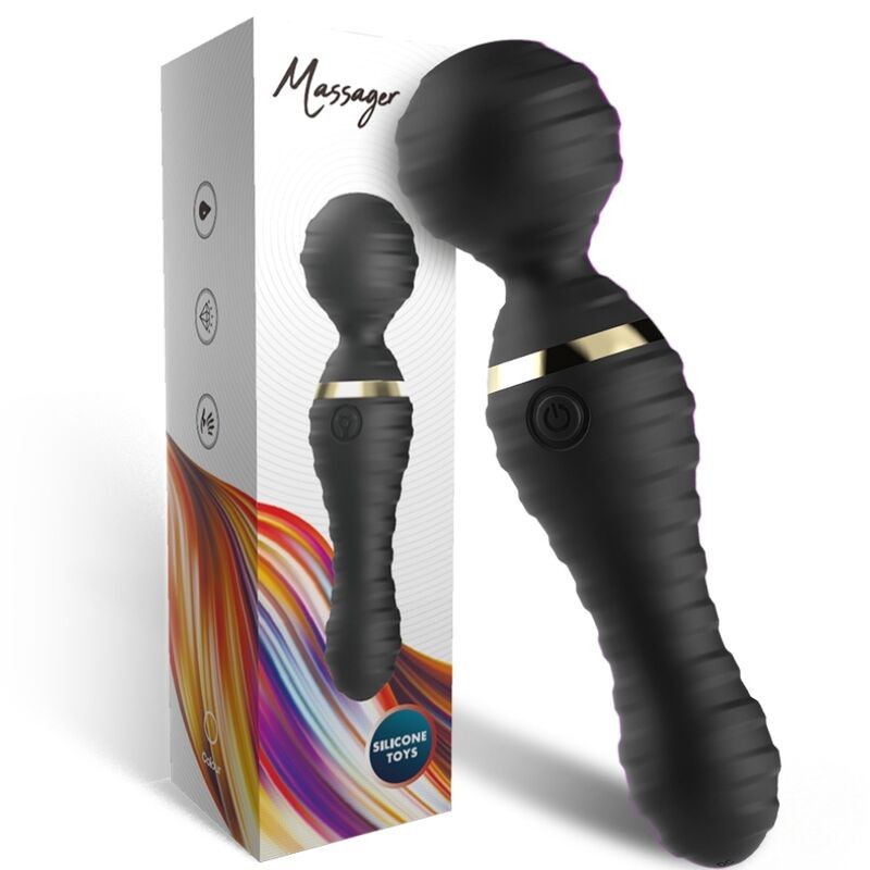 ARMONY - FREEDO MASAJEADOR & VIBRADOR PEQUEÑO NEGRO - D-237986 - Dona Pimenta