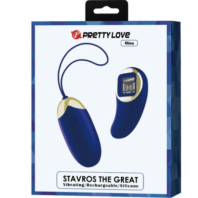 PRETTY LOVE - OVO VIBRANTE MINA CONTROLE REMOTO AZUL - D-238080 - Dona Pimenta