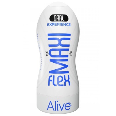 ALIVE - MAXI FLEX MASTURBADOR MASCULINO ORAL TAMANHO L - D-238172 - Dona Pimenta