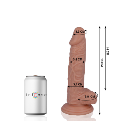 MR INTENSE - 11 REALISTIC PENIS 18 -O- 3.8cm - D-216092 - Dona Pimenta