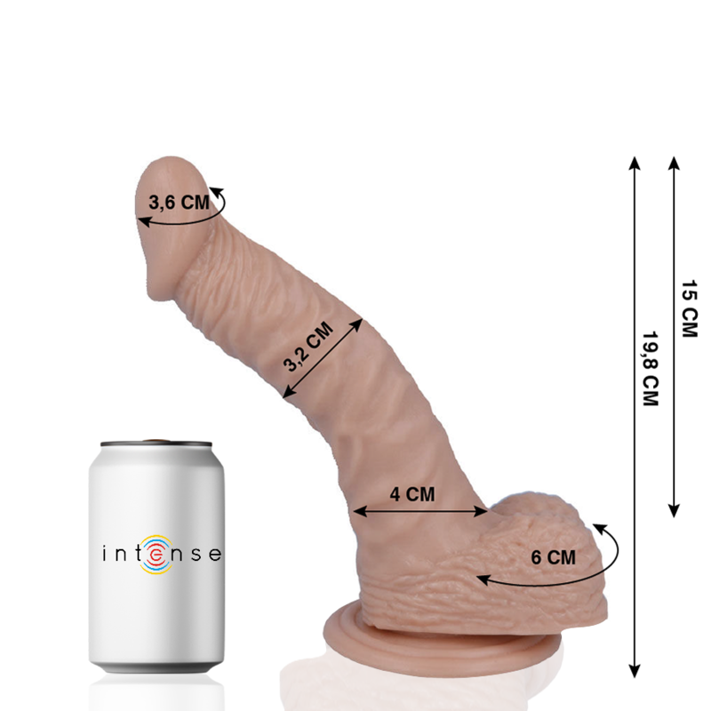 MR INTENSE - 18 REALISTIC PENIS 19.8 -OU- 3.2cm - D-216099 - Dona Pimenta