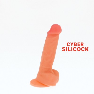 CYBER SILICOCK  ANSEL REALISTICO SILICONA LIQUIDA 15.5CM - D-227296 - Dona Pimenta